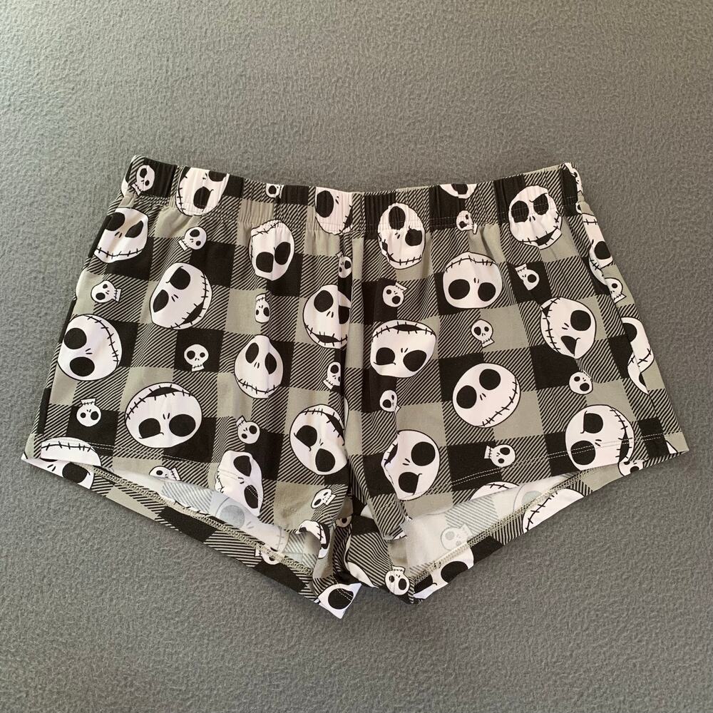 Disney Nightmare Before Christmas Jack Skellington Pj Pajama Shorts Loungewear L
